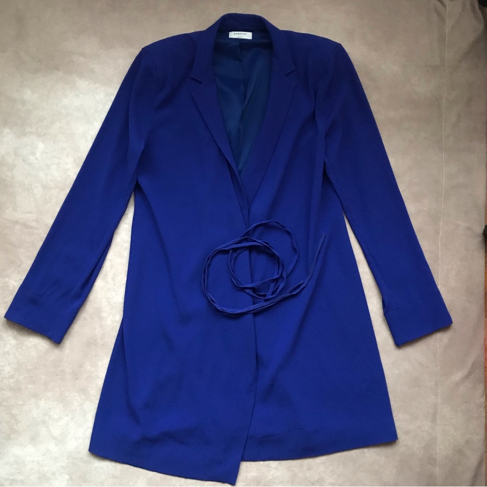 Babaton Royal Blue Long Blazer Dress
